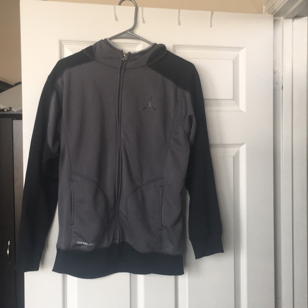 Black and Gray Air Jordan Jacket (Men)